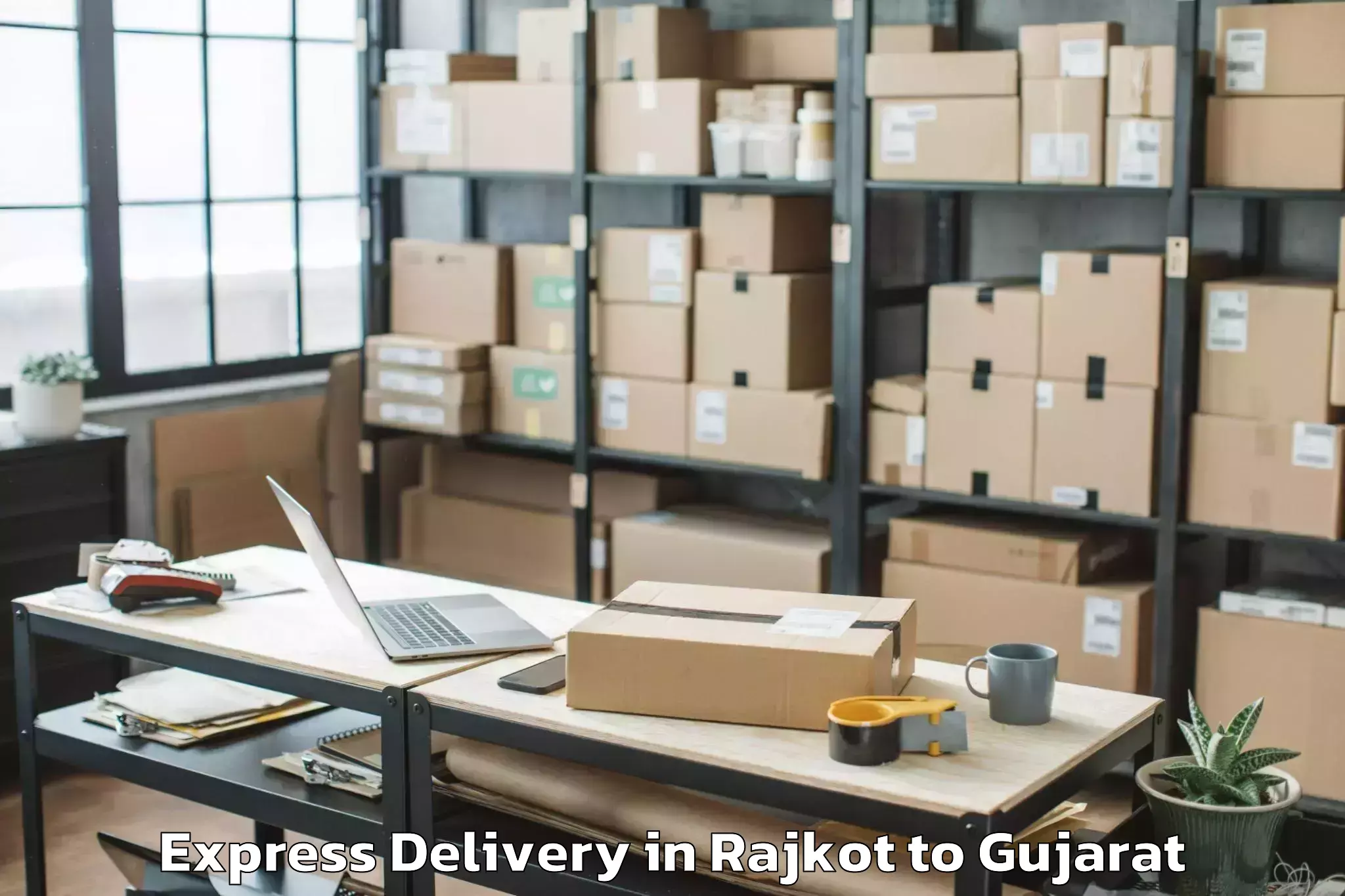 Get Rajkot to Madhavpur Express Delivery